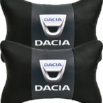 Dacia 2'li Lüx Ortopedik Oto Boyun Yastığı (Dijital Deri Baskı)