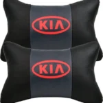 Kia 2'li Lüx Ortopedik Oto Boyun Yastığı (Dijital Deri Baskı)