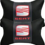 Seat 2'li Lüx Ortopedik Oto Boyun Yastığı (Dijital Deri Baskı)