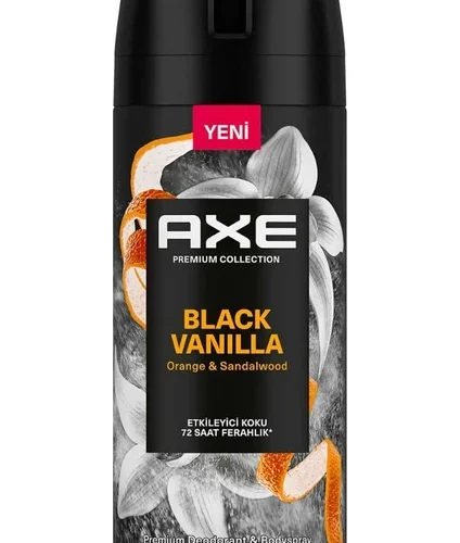 Axe Premium Collection Erkek Sprey Deodorant Black Vanilla 150 ml