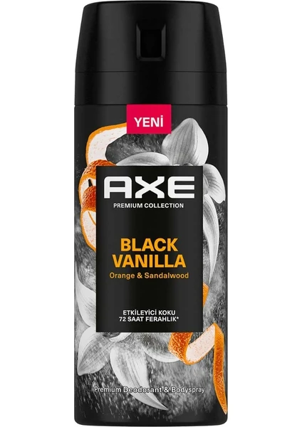 Axe Premium Collection Erkek Sprey Deodorant Black Vanilla 150 ml