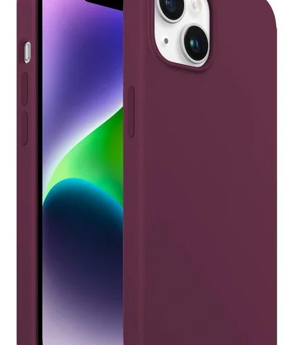 iPhone 14 Plus Rubber Fit Kılıf Plum - Eflatun