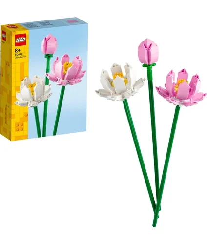 LEGO Botanicals Lotus Çiçekleri 40647 - 8 Yaş & Üzeri Çocuklar için LEGO Çiçek