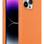 iPhone 14 Pro Max Rubber Fit Kılıf Light Orange - Açık Turuncu