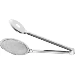 Sade Süzgeçli Kızartma Maşası - Gri - 30 cm