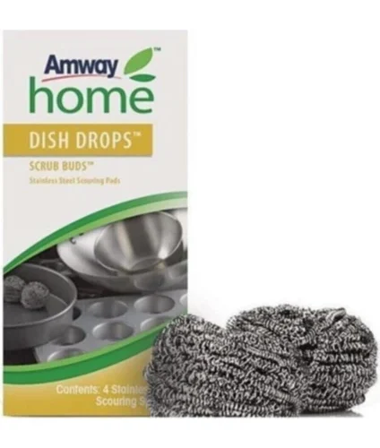 Amway Dish Drops Scrub Buds Bulaşık Teli (4 Lü Paket)