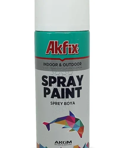 Akfix Akrilik Mat Beyaz Sprey Boya 400 ml –