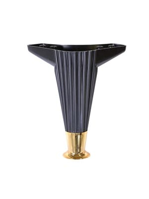 Siyah 12 cm Plastik Mobilya Ayağı, Lüks Metal Mobilya Ayak, Koltuk, Dolap, Şifonyer Ayağı