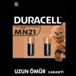 Duracell Mn21 (2’li Paket) Özel Alkalin Pil 12v (A23 / 23A / V23GA / LRV08 / 8LR932)