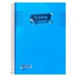 A-4 U-DEEP SPİRALLİ PP KAPAK 120 YAPRAK KARELİ DEFTER -