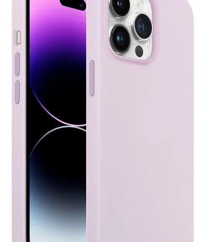 iPhone 14 Pro Max Rubber Fit Kılıf Lily - Lila