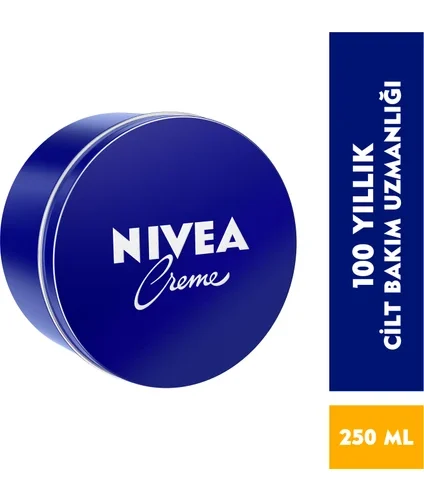 Nivea Creme 250ml - Bakım Yapan Koruma; Tüm Ciltler için Nemlendirici Krem