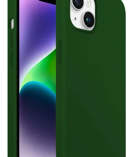 iPhone 14 Plus Rubber Fit Kılıf Dark Green - Koyu Yeşil