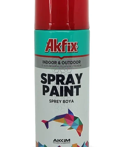 Akfix Akrilik Sprey Boya 400ml Parlak Makine Kırmızı