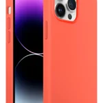 iPhone 14 Pro Max Rubber Fit Kılıf Nectarine - Şeftali